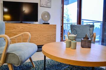 Фото номера One-Bedroom Apartment with Free Parking Place and Sea View Апартаменты Apartamenty Na Wyspie - Baltic Park г. Свиноуйсьце 4