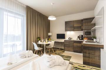 Фото номера Апартаменты-студио с видом на море Апартаменты Baltic Park Molo Apartments by Zdrojowa г. Свиноуйсьце 4