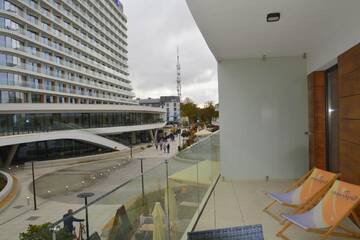 Фото номера Апартаменты с 1 спальней с диваном-кроватью. Апартаменты Apartamenty Na Wyspie - Baltic Molo г. Свиноуйсьце 2