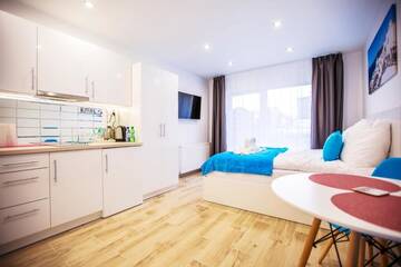 Фото номера Двухместный номер с 1 кроватью Апарт-отели Adonis Apartments г. Свиноуйсьце 11